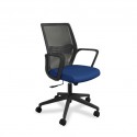 Sally Office Chair Black Frame And Blue Fabric