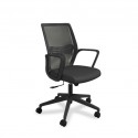 Sally Office Chair Black Frame And Black Fabric