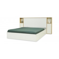 Casablanca Bed 150x200 cm Oak & White
