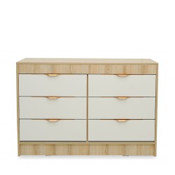 Casablanca Chest Of Drawers Oak & White