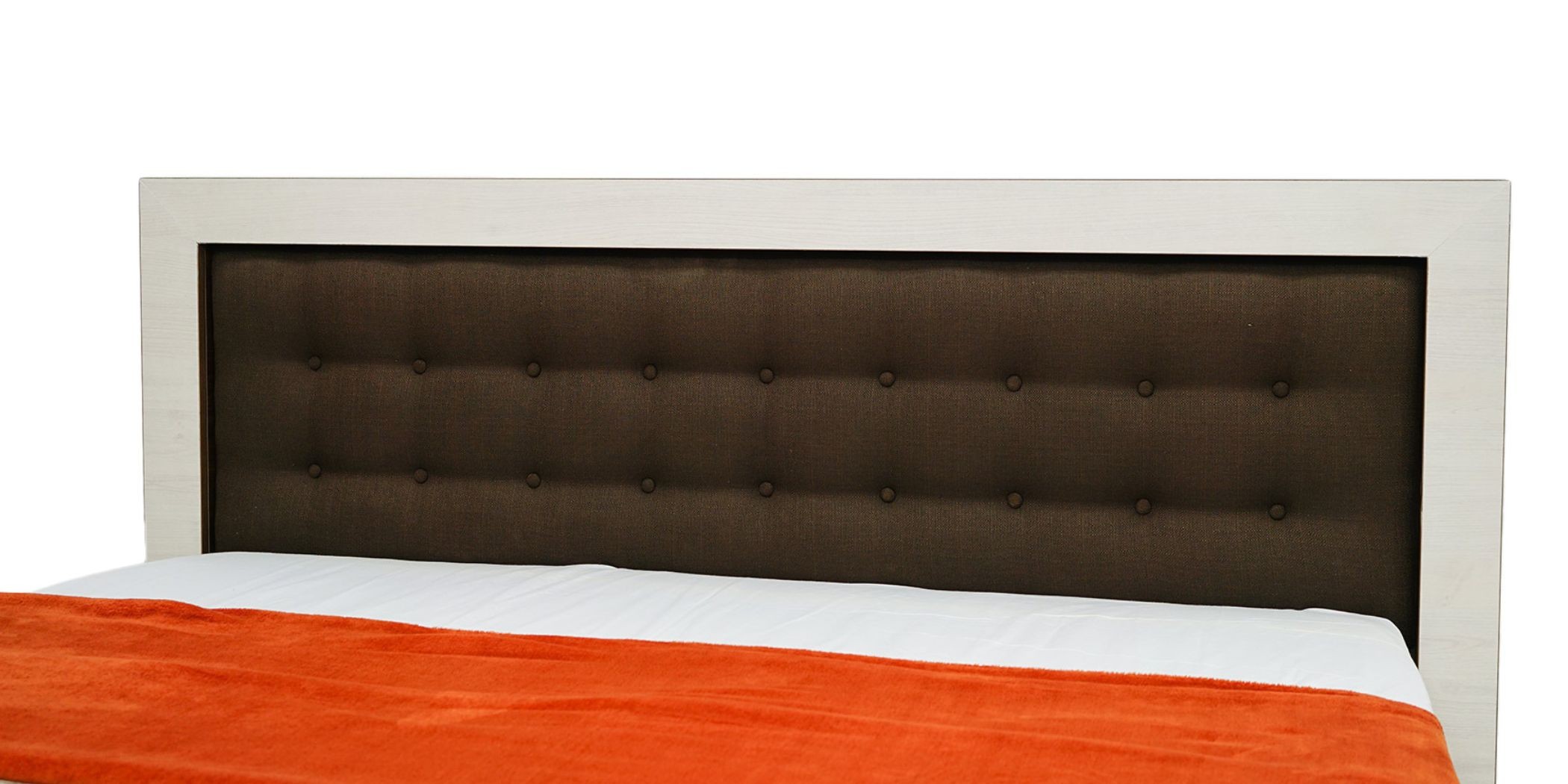 Barcelona Bed 160x200 cm Dark Walnut & White Ash