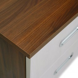 Barcelona Night Table Dark Walnut & White Ash