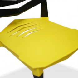 Stacking Chair COUVecto Patent Yellow