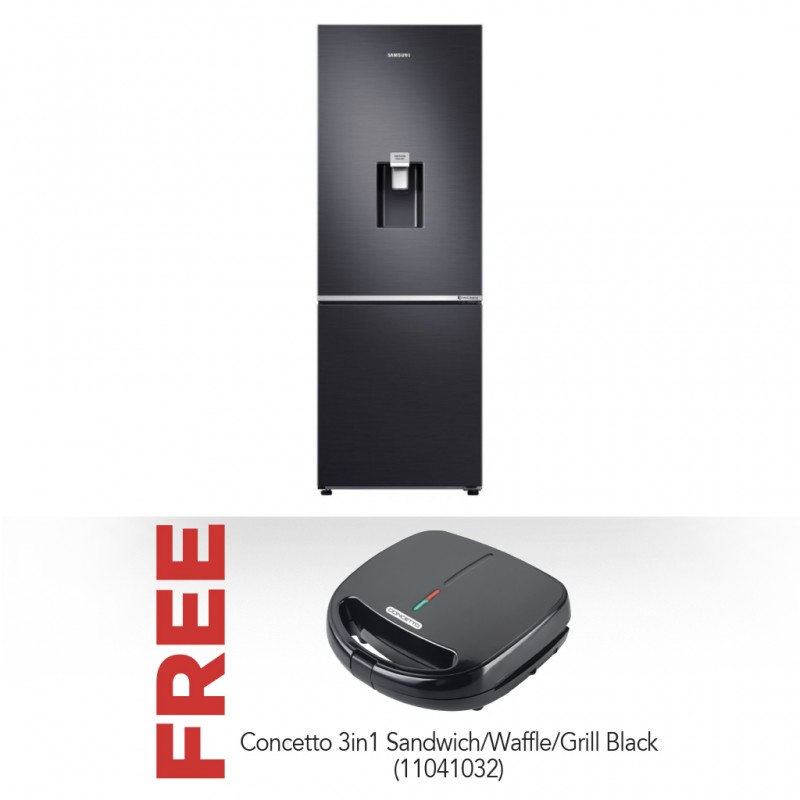 Samsung RB30N4160B1 Refrigerator & Free Concetto CST-502 3in1 Sandwich/Waffle/Grill Black
