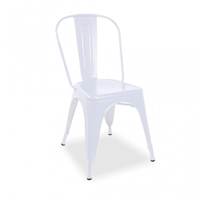Stacking Chair COUNYC161 White Metal