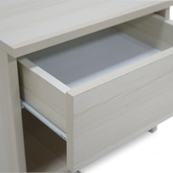 Inicio Night Table White Ash in Melamine MDF