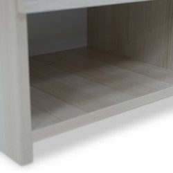 Inicio Night Table White Ash in Melamine MDF