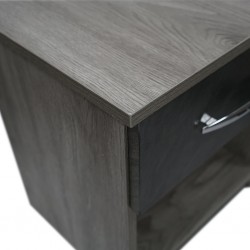 Kinzey Night Table Grey Mistral & Stone