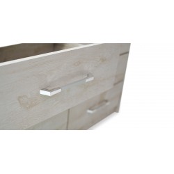 Athenas Bedroom Set 180x200 cm White Wash Maple