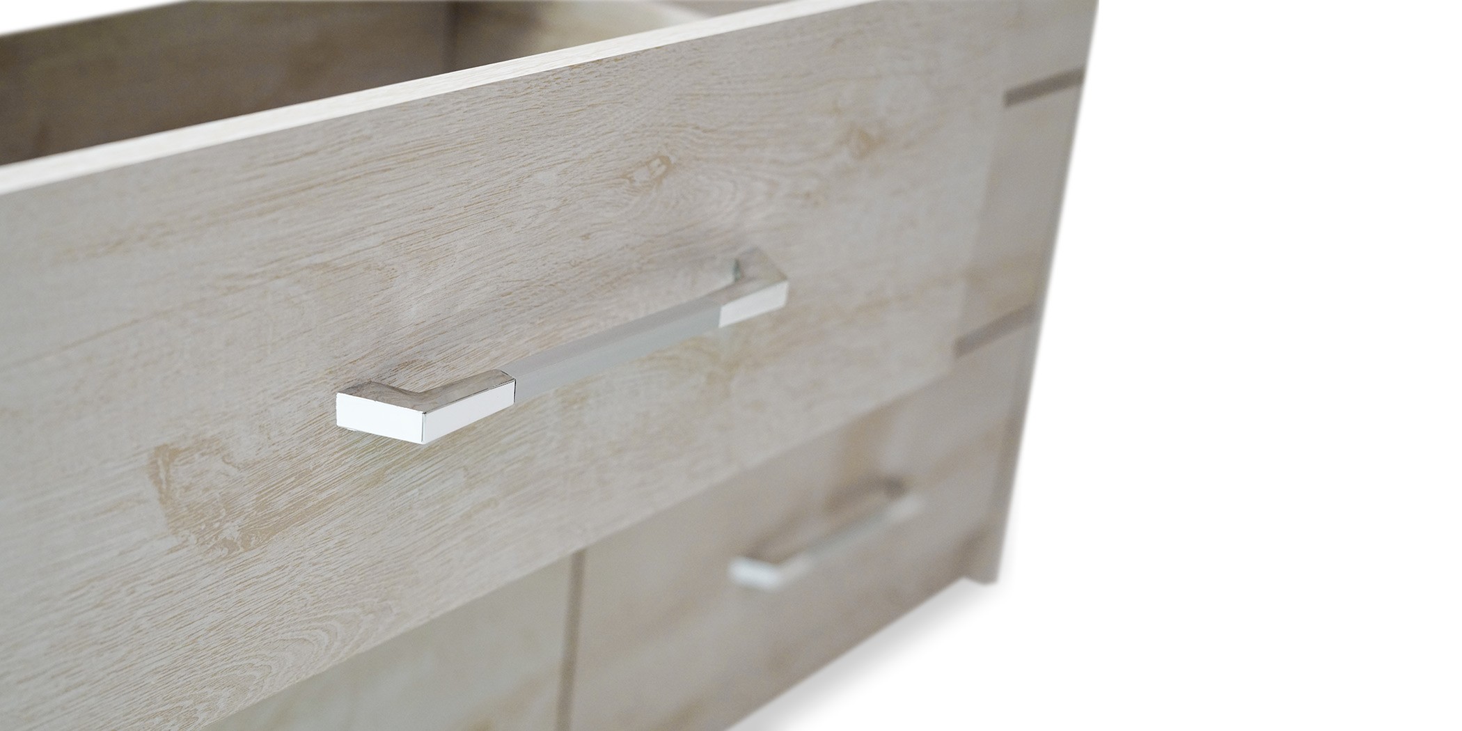 Athenas Bedroom Set 180x200 cm White Wash Maple