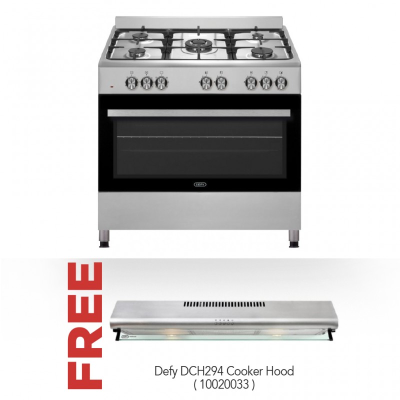 Defy 5 plate gas discount stove electric oven