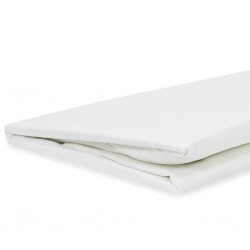 Fitted Sheet 160x200+25 cm White TC Fabric