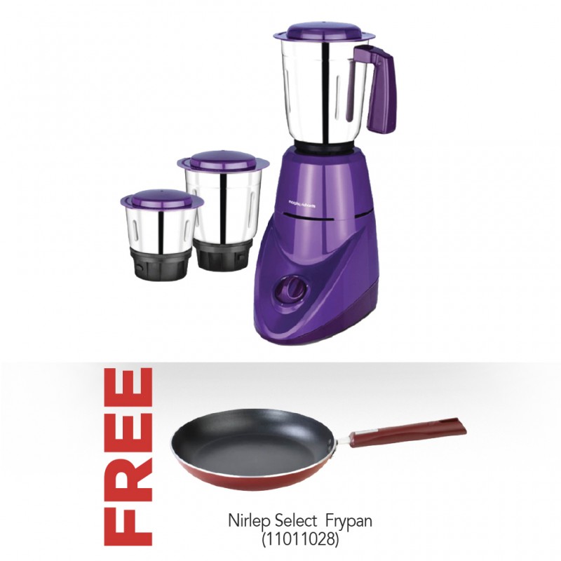 Morphy Richards Aero Pro 500W 2YW Mixer Grinder & Free Nirlep Select IJFW24N 24cm Frypan