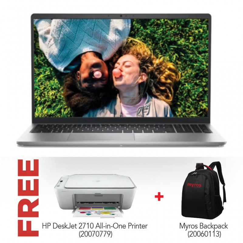 Dell Inspiron 3520 Core i7 Silver & Free HP DeskJet 2710 All-in-One Printer + Myros Backpack / Carry Case Dell Inspiron 3520 Core i7 Silver & Free HP DeskJet 2710 All-in-One Printer + Myros Backpack / Carry Case