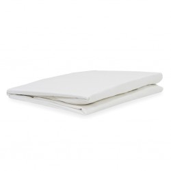 Fitted Sheet 160x200+25 cm White TC Fabric
