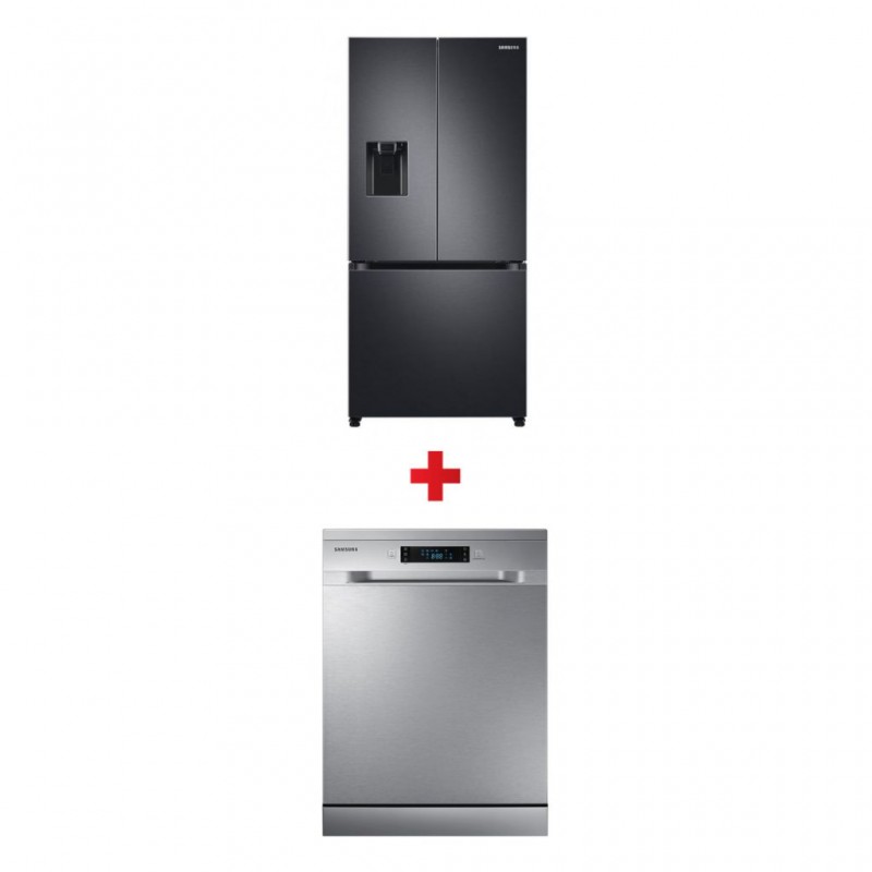 Samsung RF49A5202B1 Refrigerator + Samsung DW60M5050FS Dishwasher