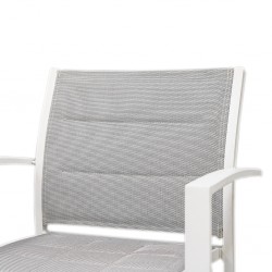 Elise Bar Chair Padded White Colour