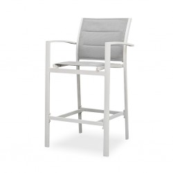 Elise Bar Chair Padded White Colour