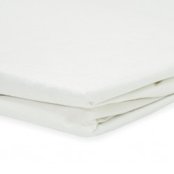 Fitted Sheet 110X190+25 cm White TC Fabric