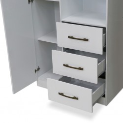 Sofia Cabinet 1 Door & 3 Drawers White