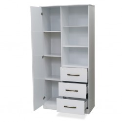 Sofia Cabinet 1 Door & 3 Drawers White