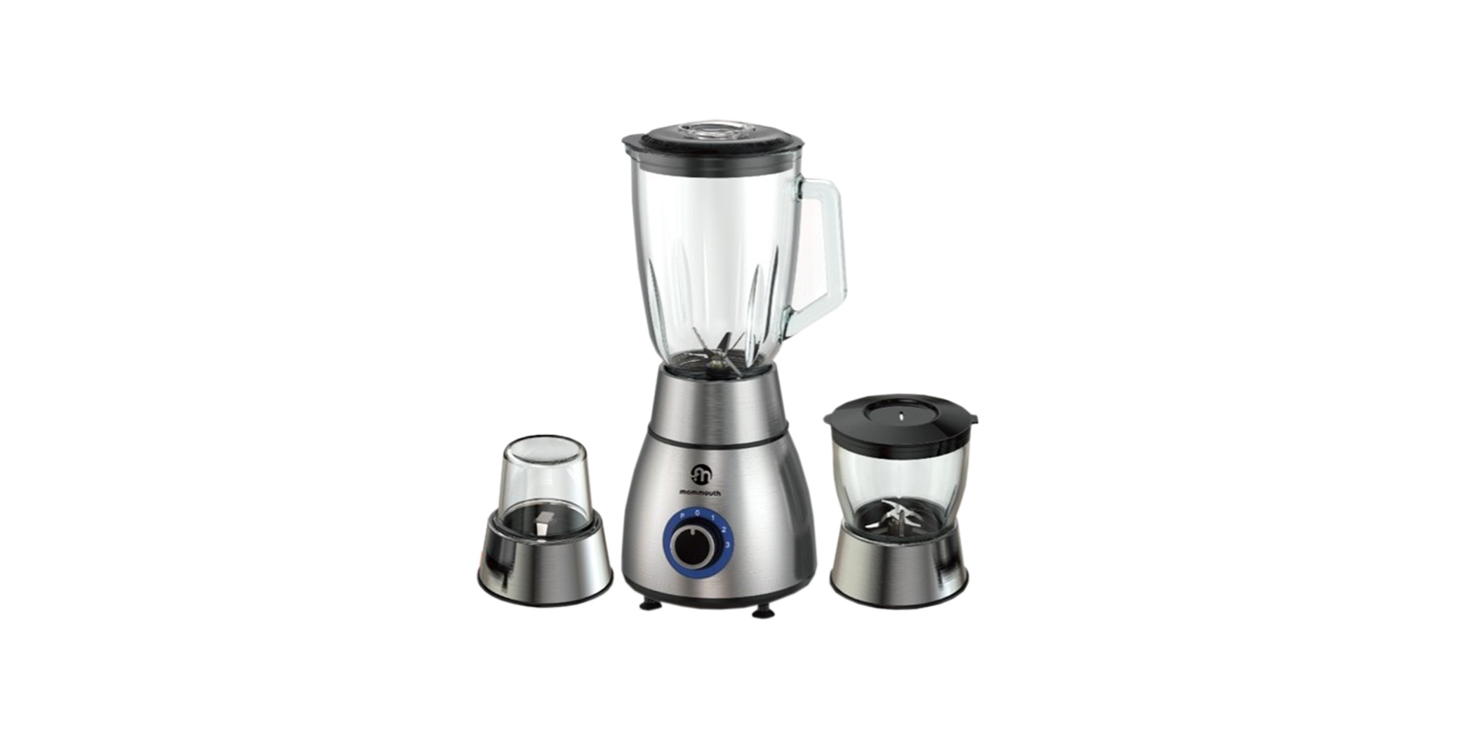 Mammouth MBL48A3G2 1.5L Glass Blender With Chopper & Grinder