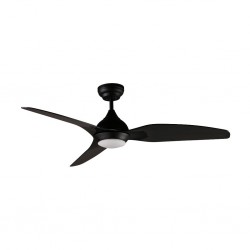 D'Fan by Mistral 510-L-BLK 50" Black Ceiling Fan With LED Light & Remote Control