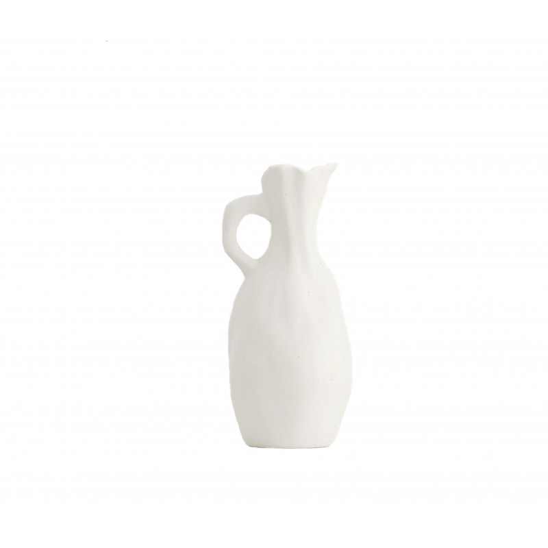 Vase Ceramic 16.2x5.2x8.3 cm White