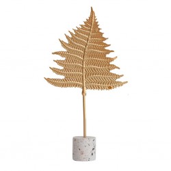 Gold Maple Leaf Decoration Tabletop 15.5x14x18.5cm