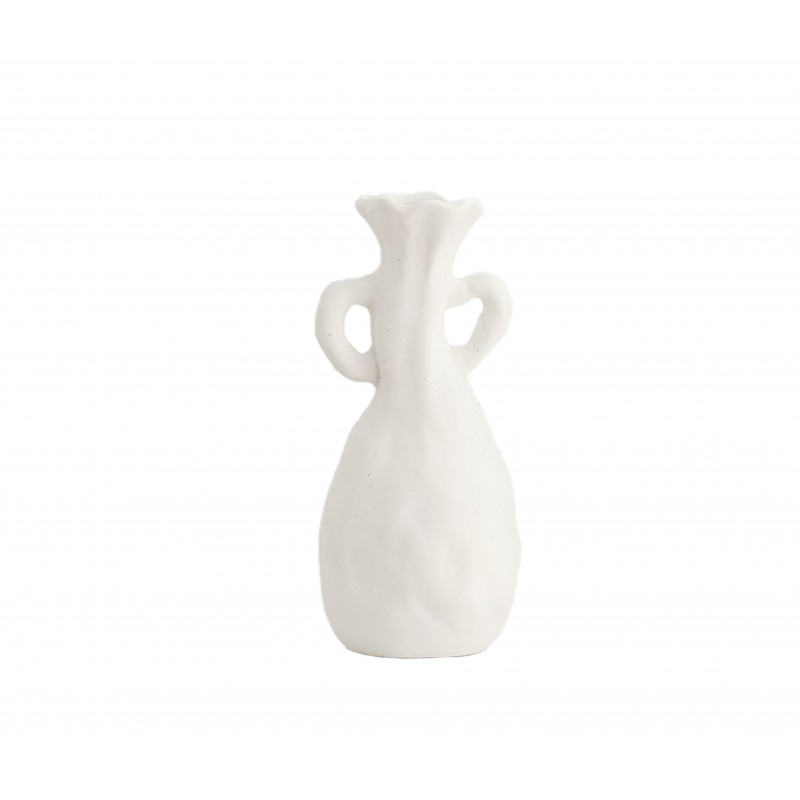 Vase Ceramic 20.5x5.5x9.2 cm White