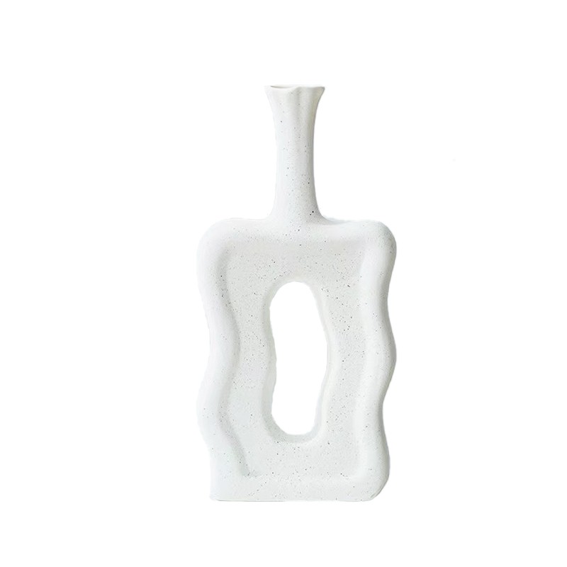 Vase Ceramic 21.2x4.2x9.5 cm White