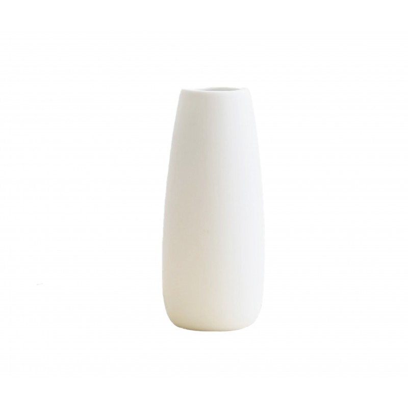 Vase Ceramic 5x6.5x20H cm White