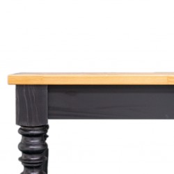 Amarilis Sideboard 1400 Solid Wood Black/Honey