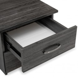 Willington Night Table In Plywood Black Oak