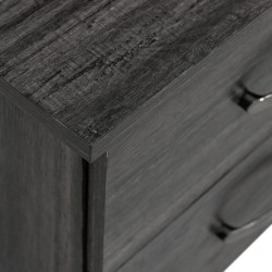 Willington Night Table In Plywood Black Oak