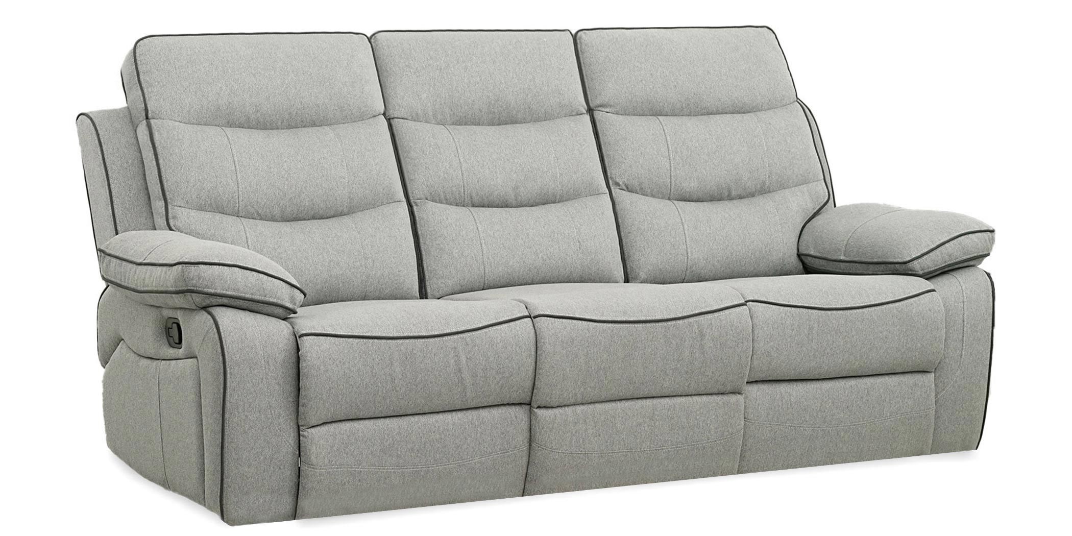 Burlington Sofa 3+2 Recliner in Grey Fabrics
