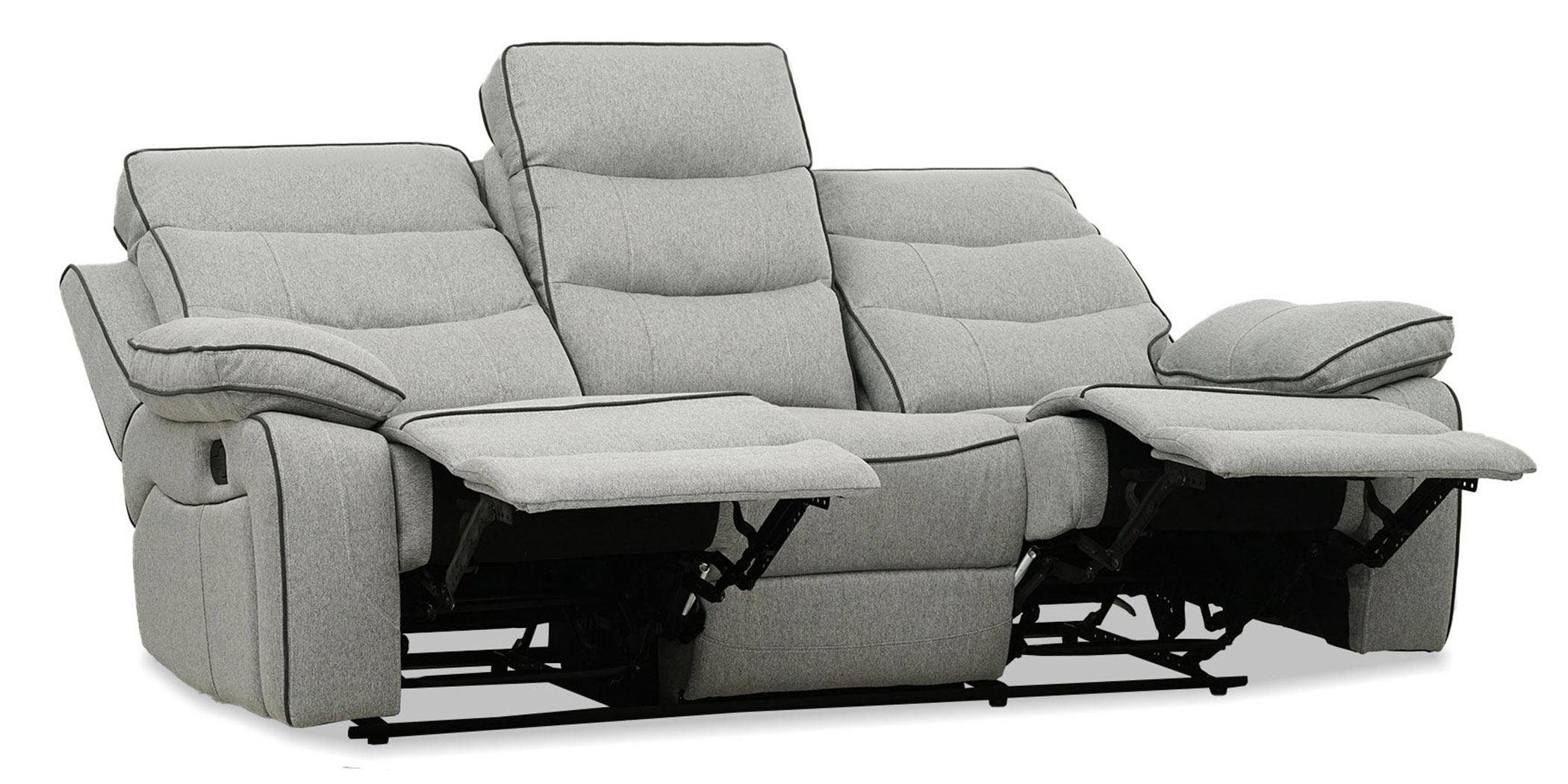 Burlington Sofa 3+2 Recliner in Grey Fabrics