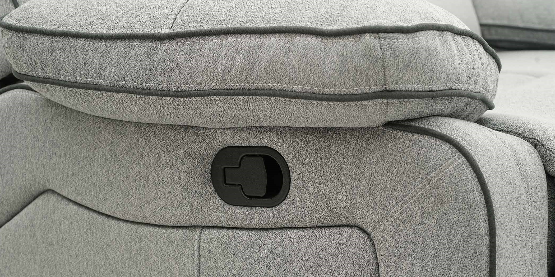 Burlington Sofa 3+2 Recliner in Grey Fabrics