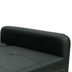 Sivu Sofa Bed Black PU