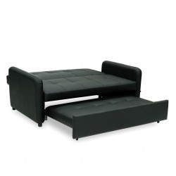 Sivu Sofa Bed Black PU