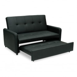 Sivu Sofa Bed Black PU