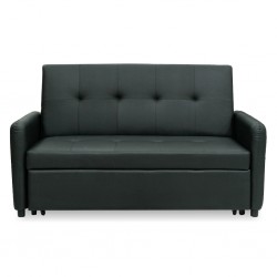 Sivu Sofa Bed Black PU