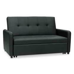 Sivu Sofa Bed Black PU