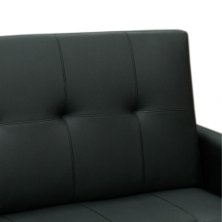 Sivu Sofa Bed Black PU