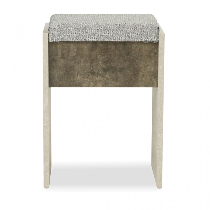 Berlis Pouf High Gloss Smokey Grey