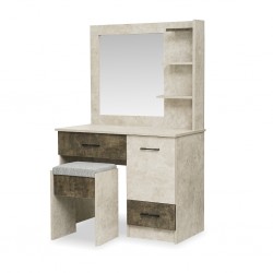 Berlis Dressing Table High Gloss Smokey Grey