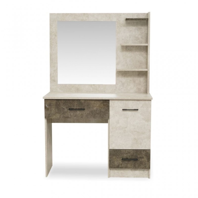 Berlis Dressing Table High Gloss Smokey Grey