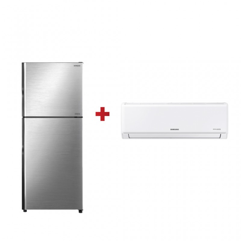 Hitachi R-VX471PRU9 Refrigerator & Samsung AR12BVHGAWK Air Conditioner Hitachi R-VX471PRU9 Refrigerator & Samsung AR12BVHGAWK Air Conditioner
