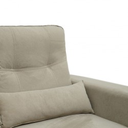 Icon Sofa 4 Seater + Ottoman Mocha Col Fabric