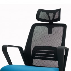 Stellar Malawi High Back Office Chair Black & Blue